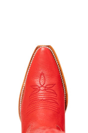 Amour Knee High Red Bottom Snip Toe Cowgirl Boot