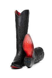 Marbella Tall Red Bottom Snip Toe Cowgirl Boot