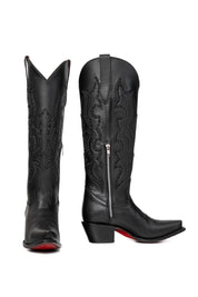Marbella Tall Red Bottom Snip Toe Cowgirl Boot