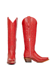 Marbella Tall Red Bottom Snip Toe Cowgirl Boot