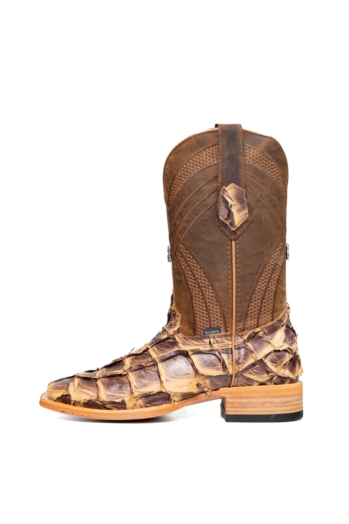 Monroe Pirarucu Exotic Square Toe Cowboy Boot