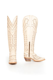 Maggie Knee High Wide Calf Snip Toe Cowgirl Boot