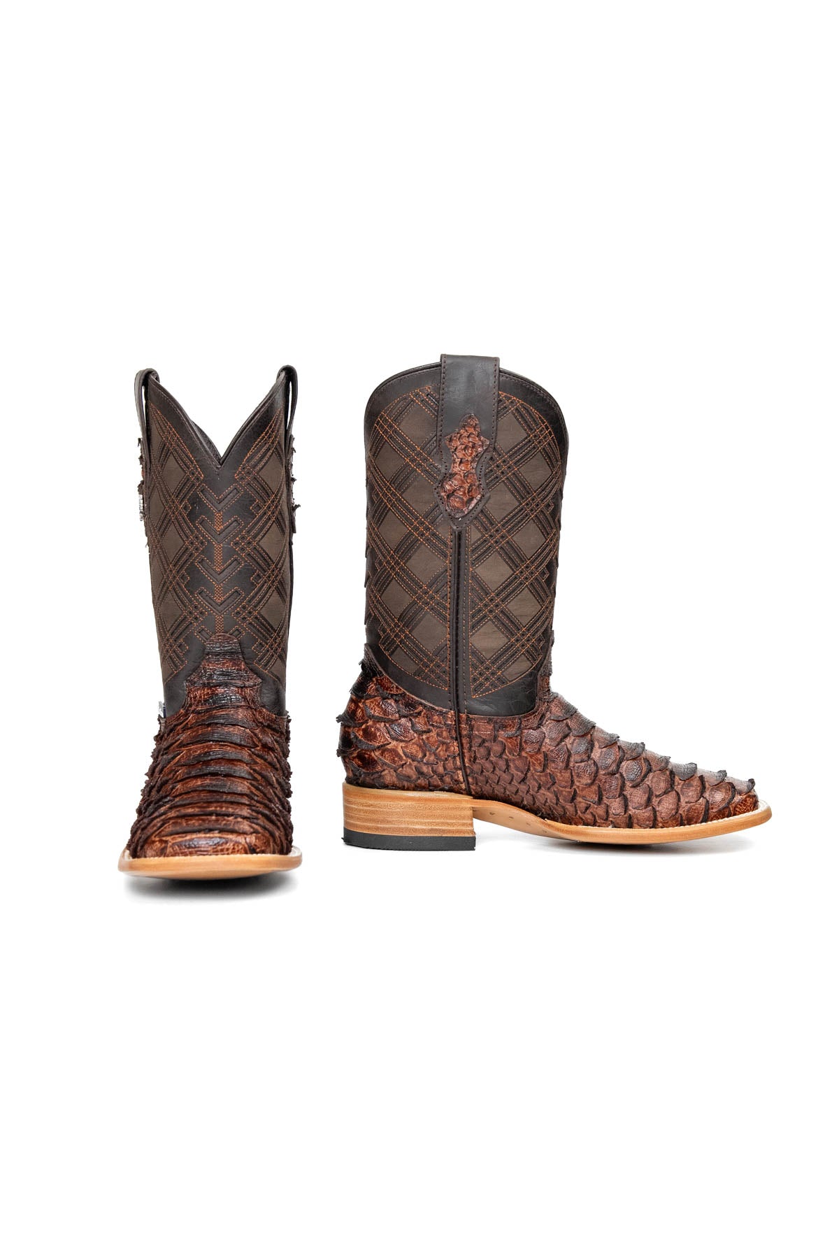 Bradley Python Square Toe Cowboy Boot