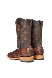 Bradley Python Square Toe Cowboy Boot