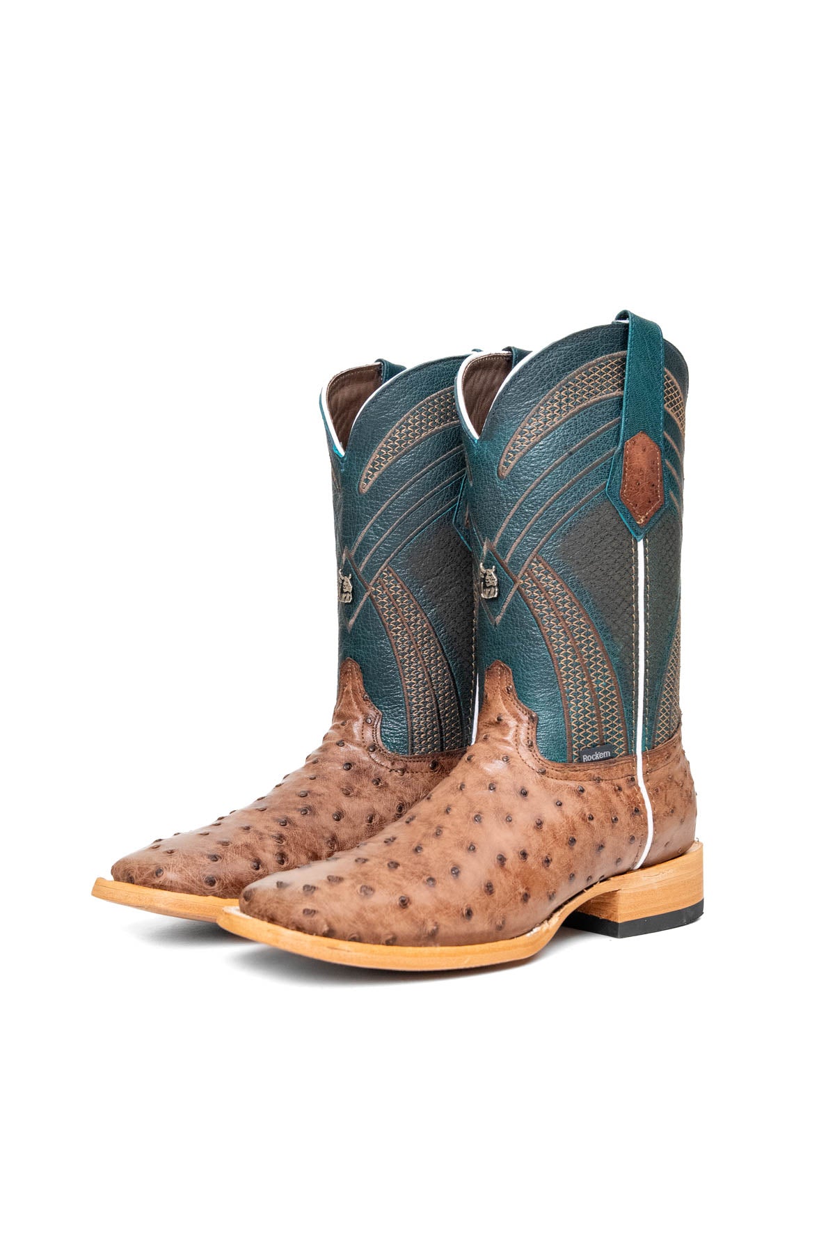 Monroe Ostrich Square Toe Cowboy Boot – Rock'em