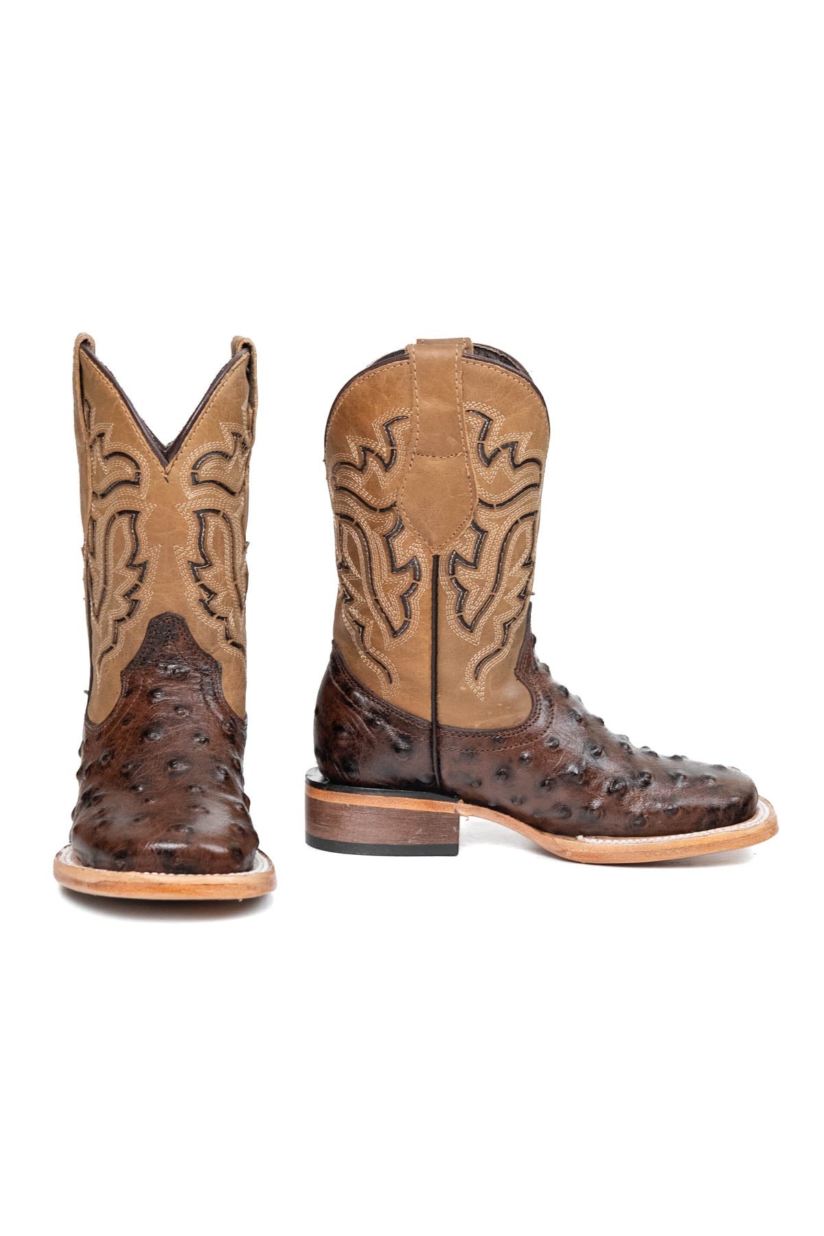 Little Bruce Ostrich Cowboy Boot