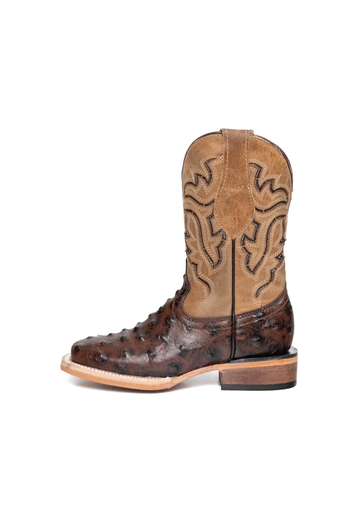 Little Bruce Ostrich Cowboy Boot