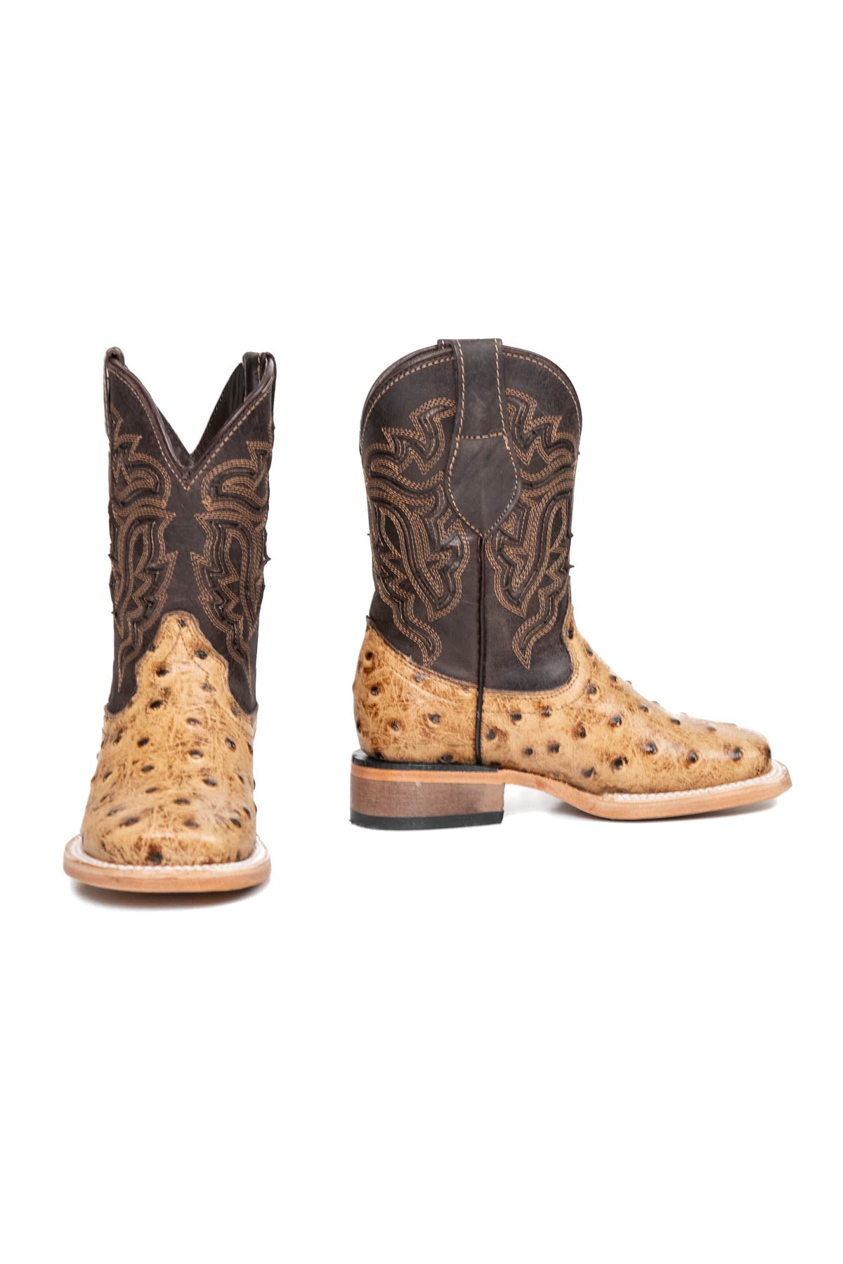 Little Bruce Ostrich Cowboy Boot