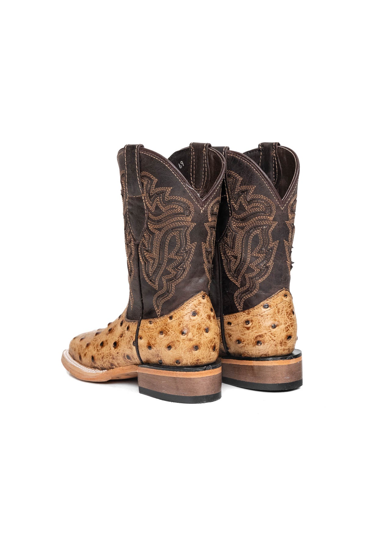 Little Bruce Ostrich Cowboy Boot