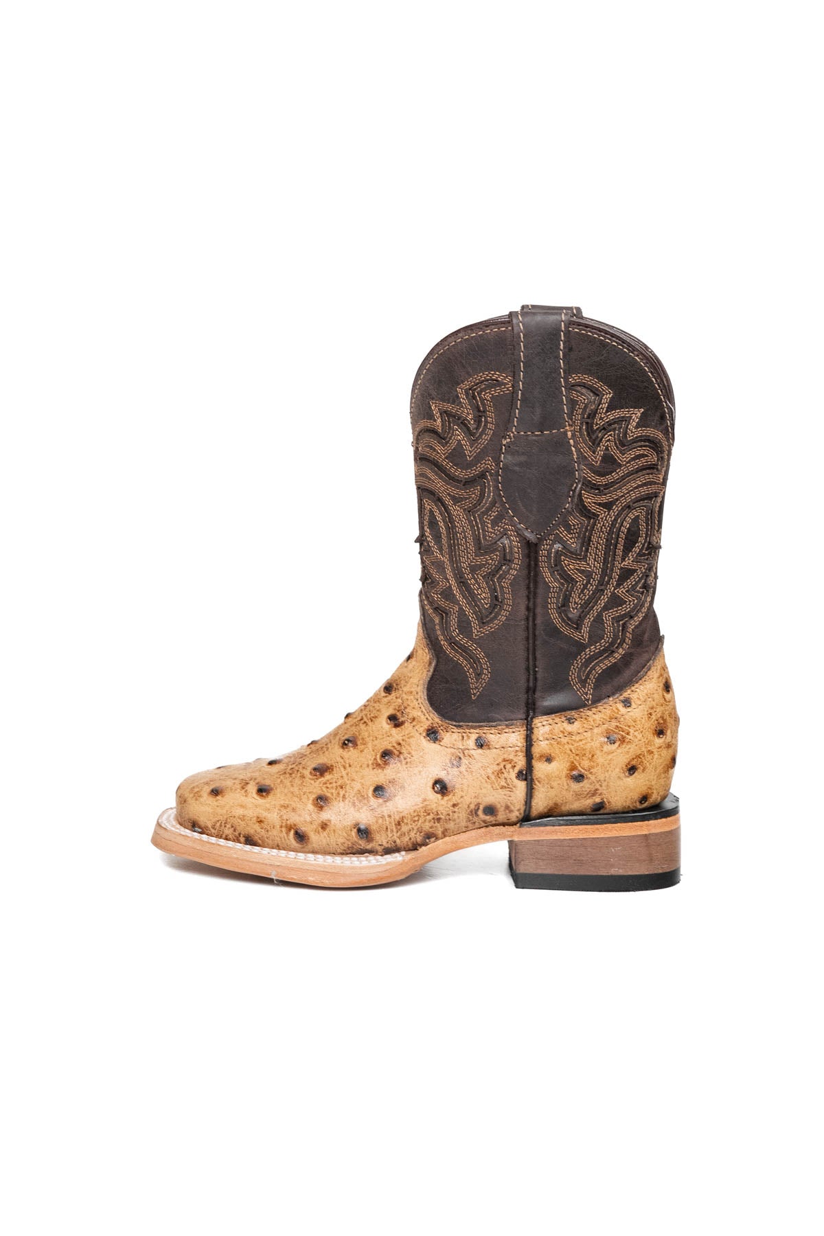 Little Bruce Ostrich Cowboy Boot