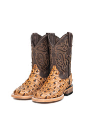 Little Bruce Caiman Hornback Kids Boot