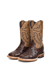 Little Bruce Ostrich Cowboy Boot