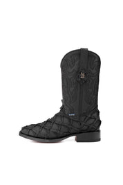 Bruce Shelby Pirarucu Red Bottom Square Toe Cowboy Boot