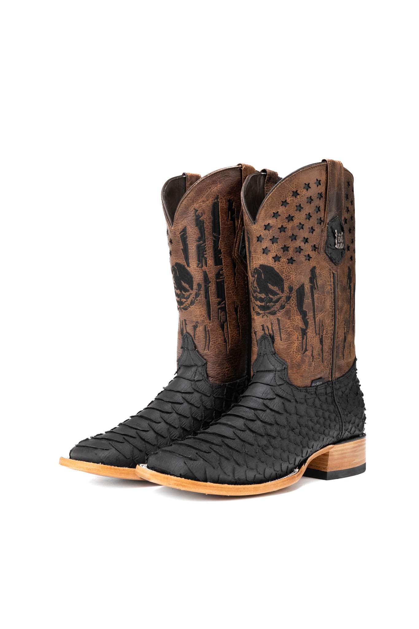 Blaze Python Matte Square Toe Cowboy Boot