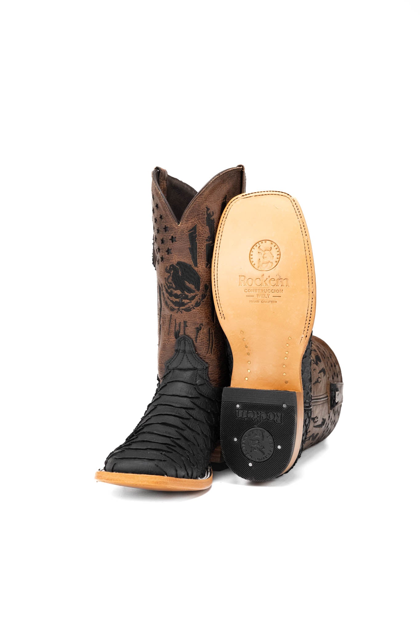 Blaze Python Matte Square Toe Cowboy Boot