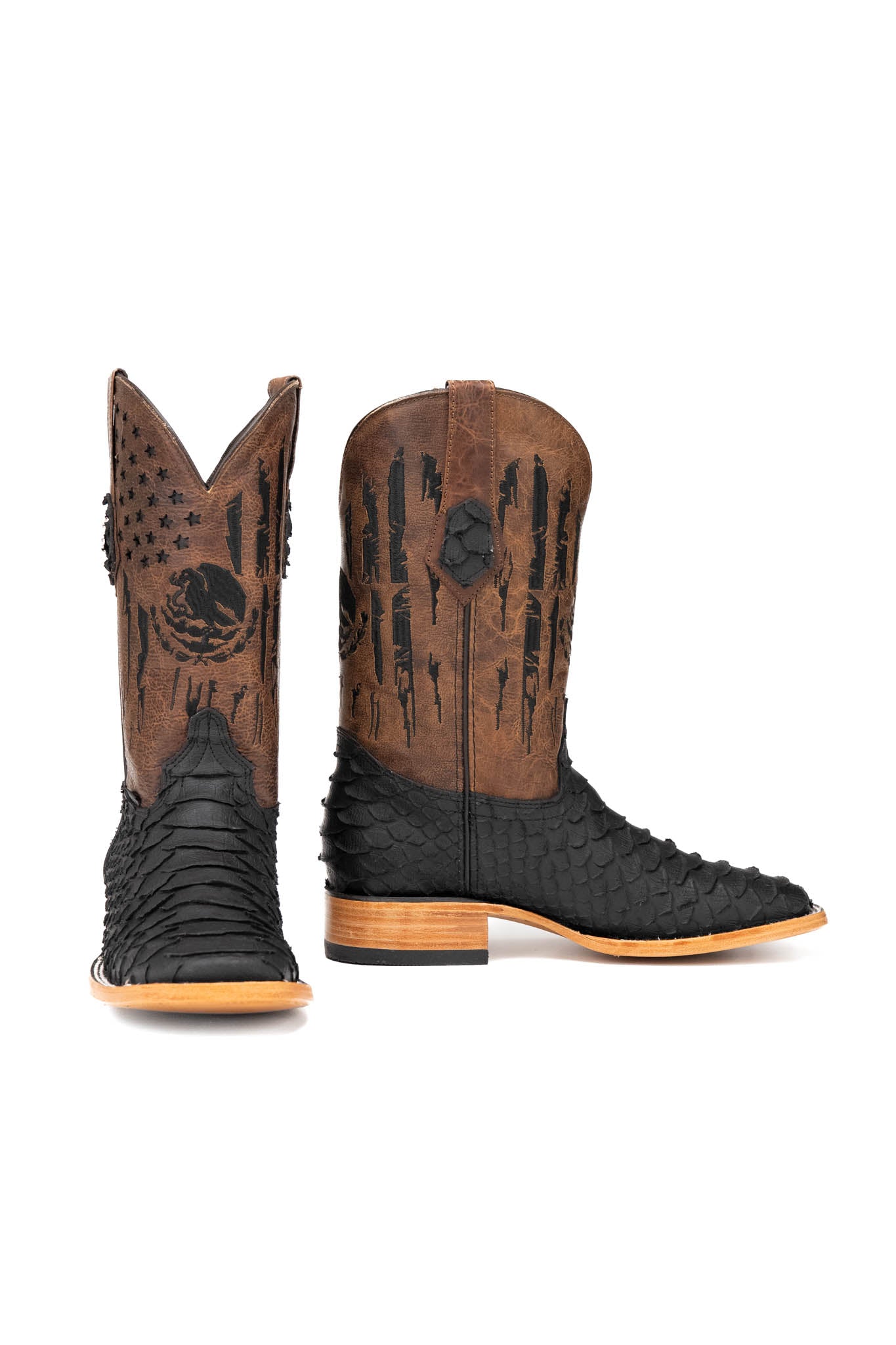 Blaze Python Matte Square Toe Cowboy Boot