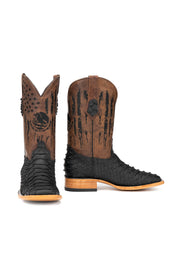 Blaze Python Matte Square Toe Cowboy Boot