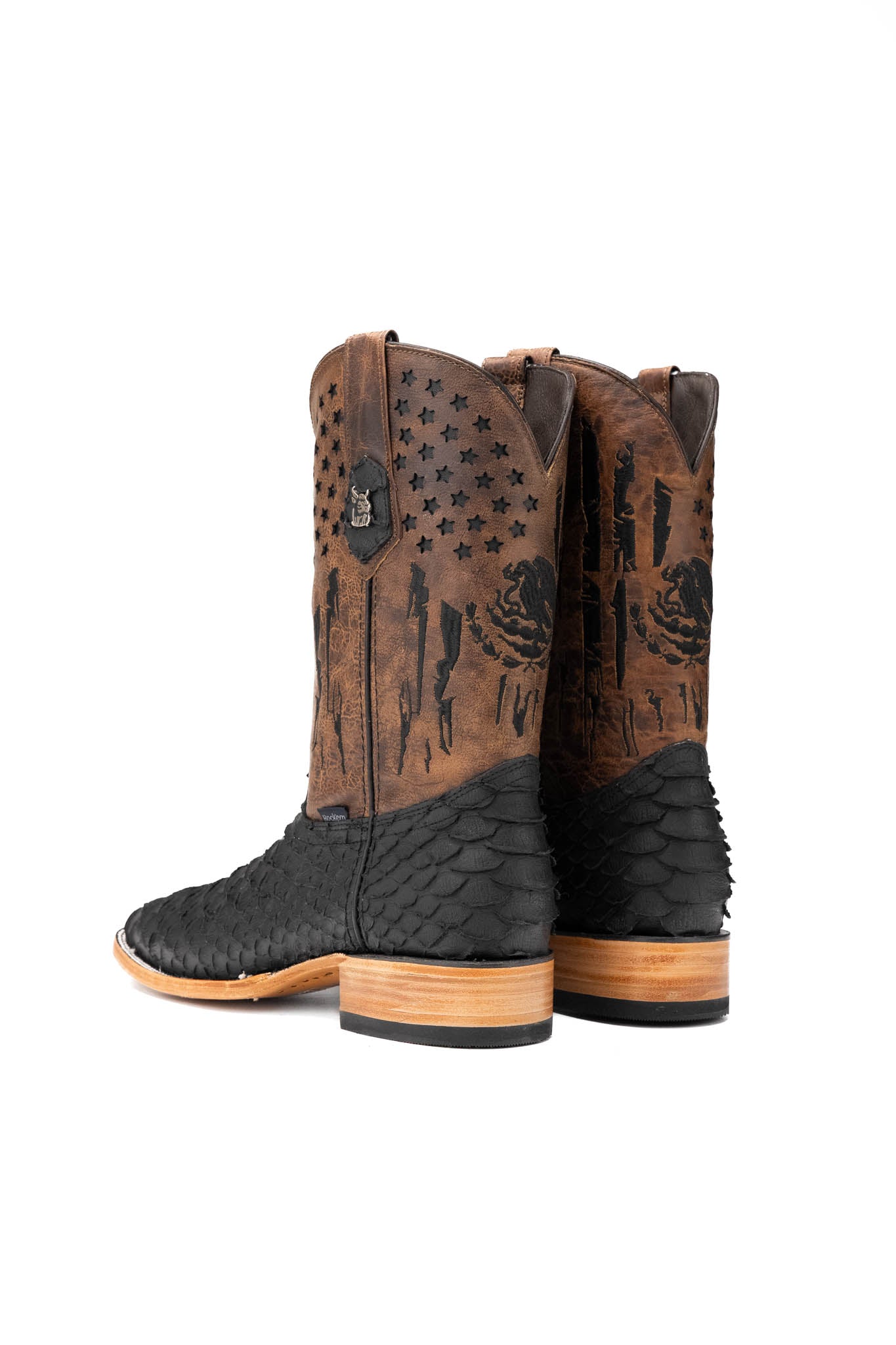 Blaze Python Matte Square Toe Cowboy Boot