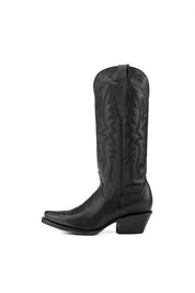 Alexa Red Bottom Snip Toe Midi Cowgirl Boot