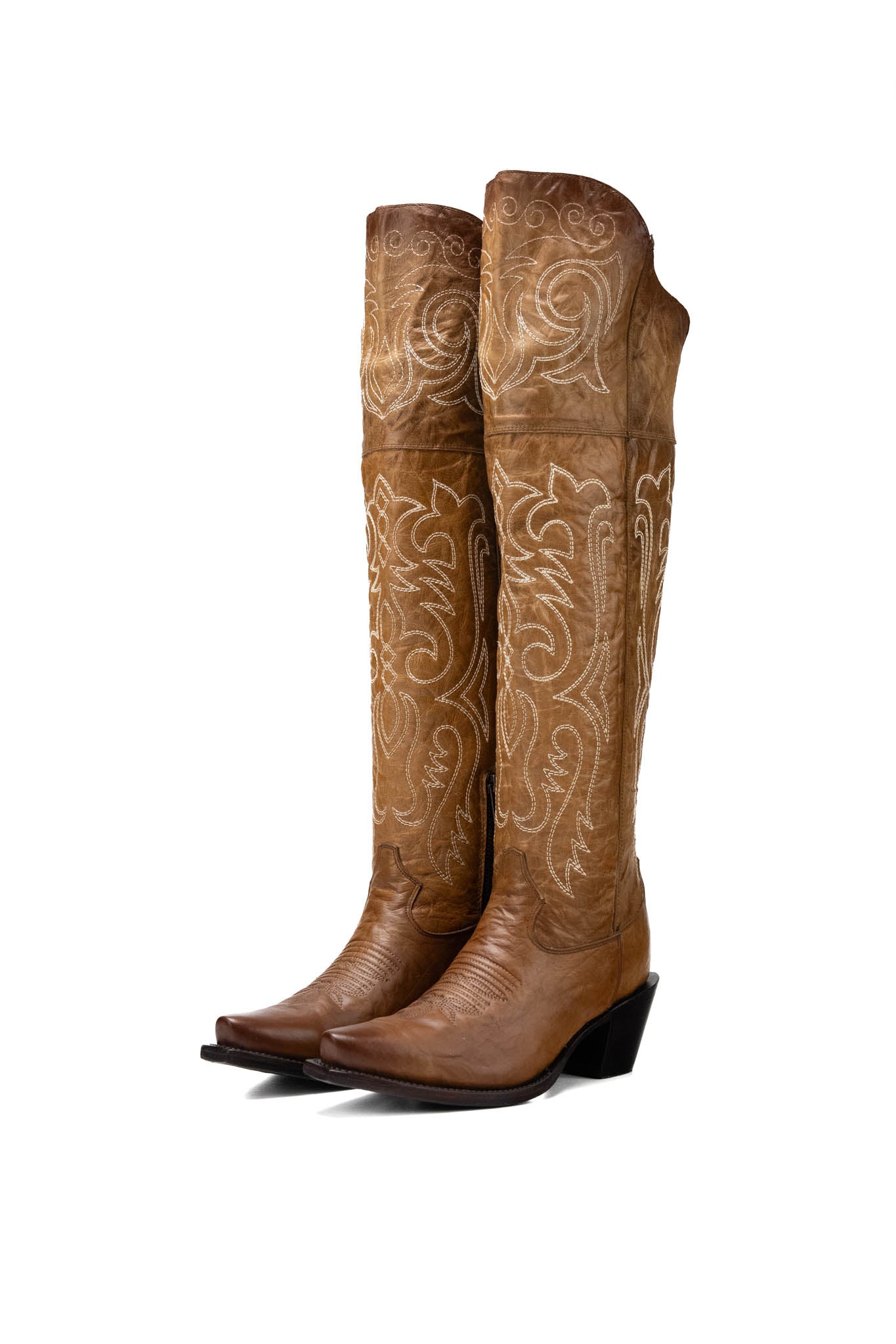 Amour Knee High Snip Toe Cowgirl Boot
