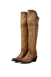 Amour Knee High Snip Toe Cowgirl Boot