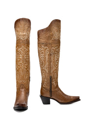 Amour Knee High Snip Toe Cowgirl Boot