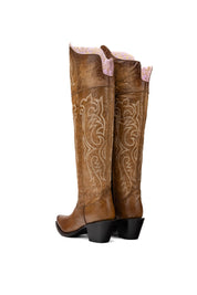 Amour Knee High Snip Toe Cowgirl Boot