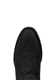 Bradley Nobuck Red Bottom Round Toe Cowboy Boot