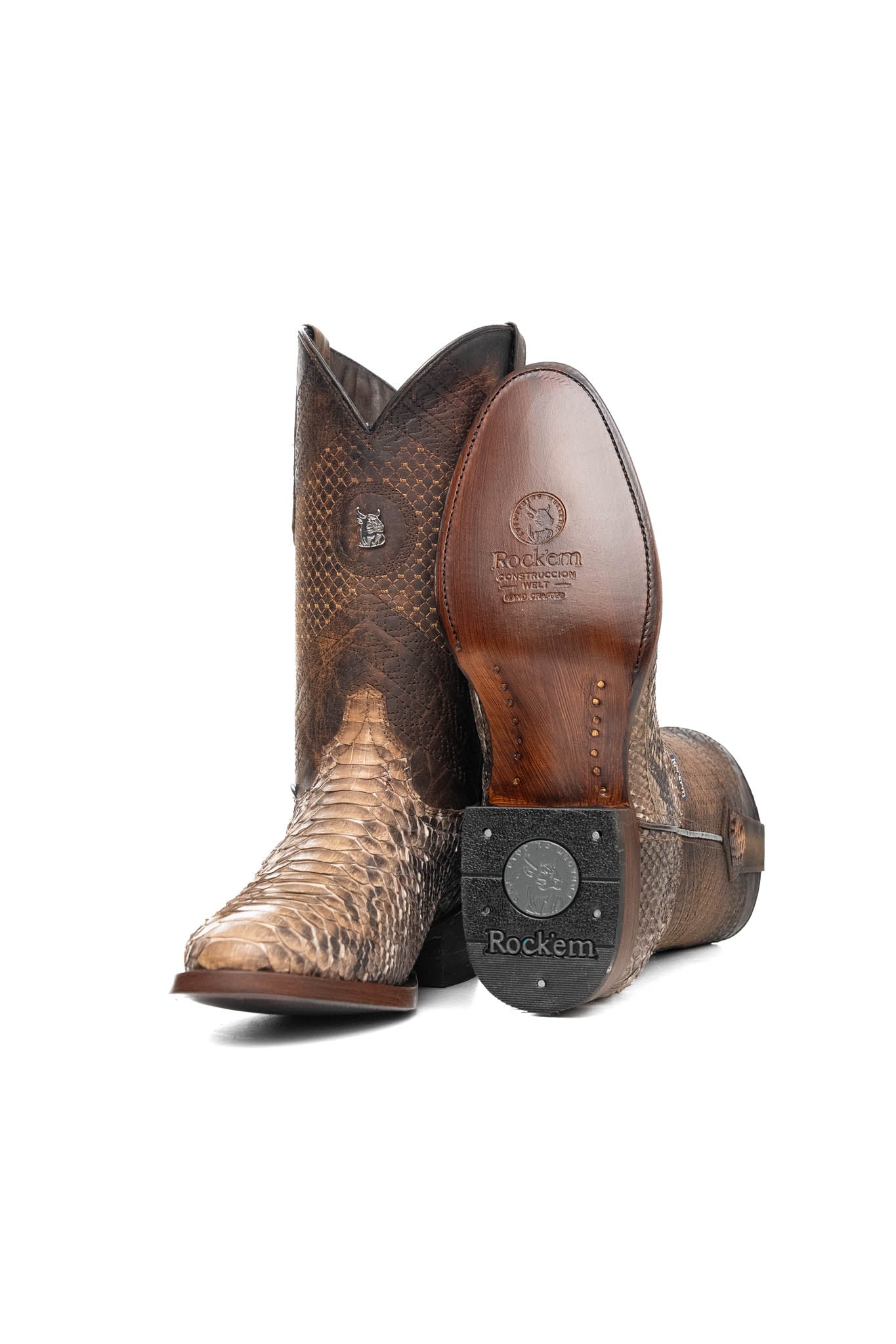 Andersen Python Round Toe Cowboy Boot