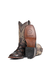 Women Big Bass Pirarucu Square Toe Cowgirl Boot FINAL SALE