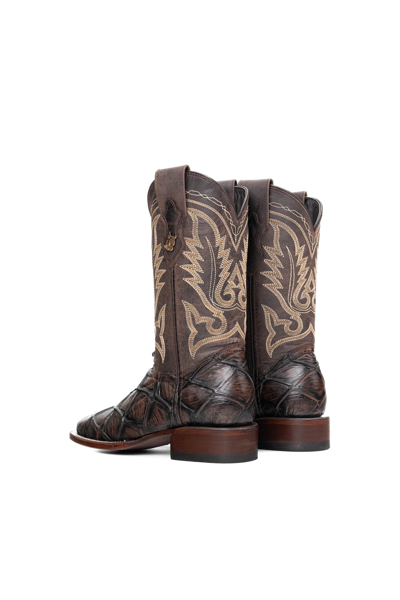 Women Big Bass Pirarucu Square Toe Cowgirl Boot FINAL SALE