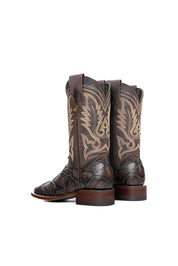 Women Big Bass Pirarucu Square Toe Cowgirl Boot FINAL SALE