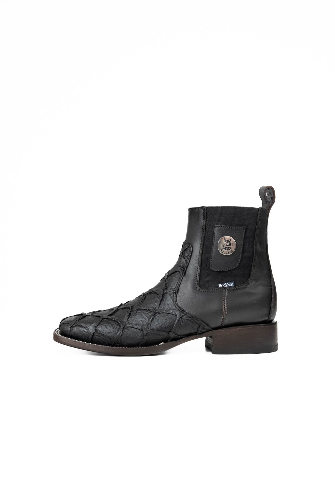 Rock'em Clon Fish Matte Square Toe Ankle Boot