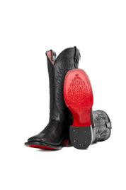 406 Ruby Ebano Red Sole Square Toe Cowgirl Boot
