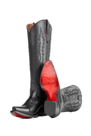 Scarlett Tall Red Bottom Snip Toe Cowgirl Boot