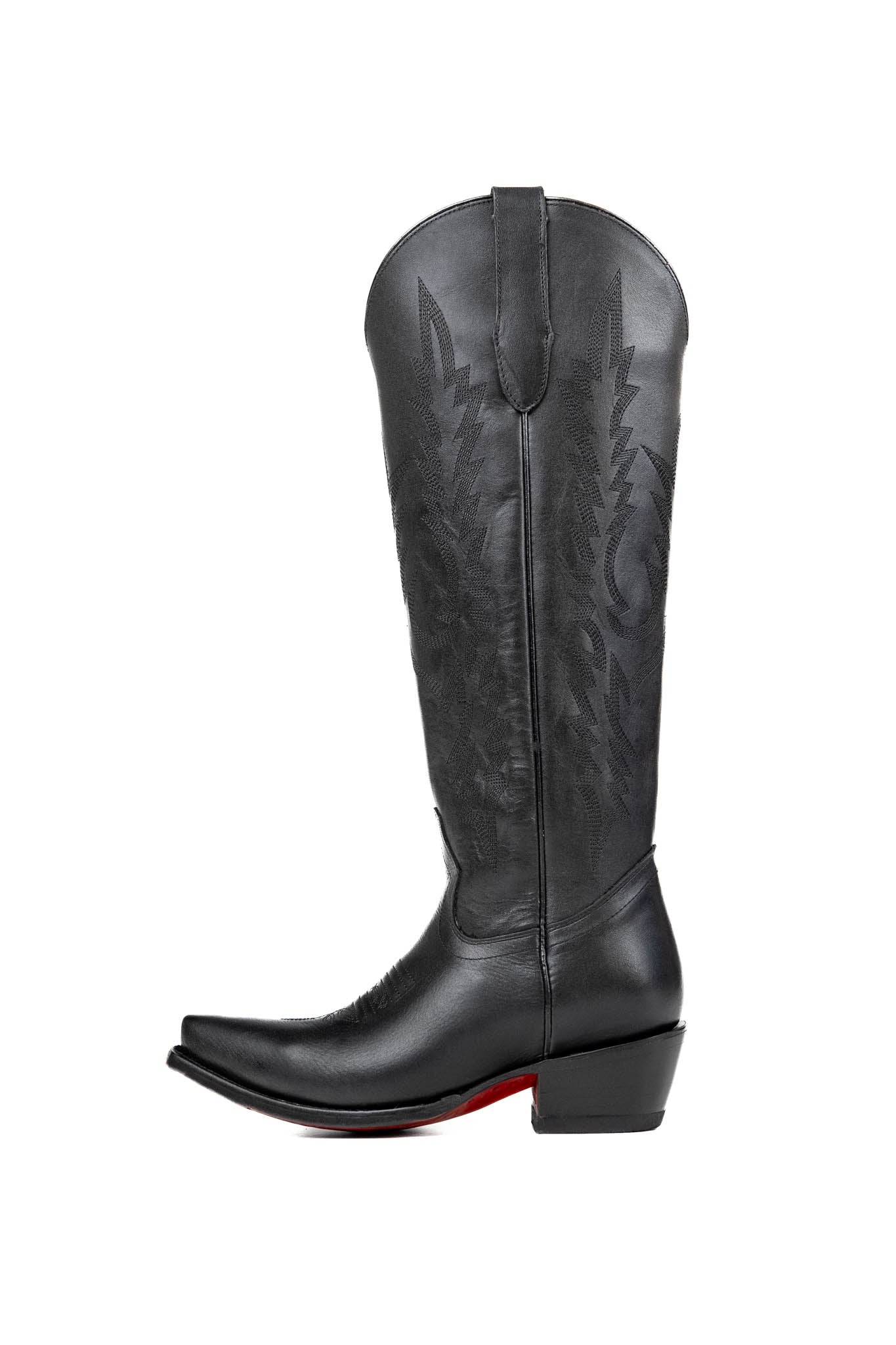 Scarlett Tall Red Bottom Snip Toe Cowgirl Boot