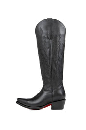 Scarlett Tall Red Bottom Snip Toe Cowgirl Boot