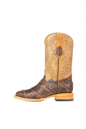 Renegate Alligator Square Toe Cowboy Boot