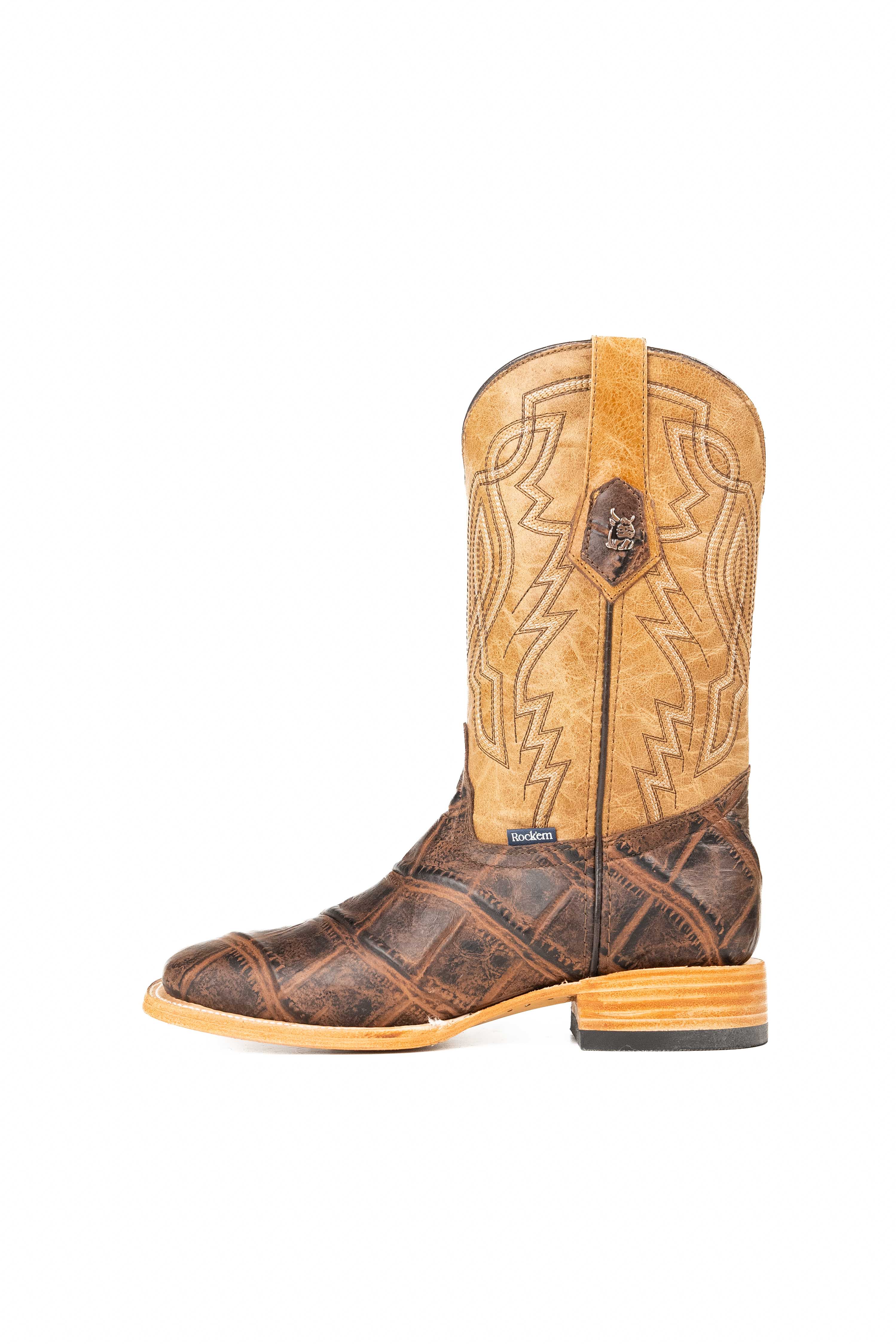 Renegate Alligator Square Toe Cowboy Boot