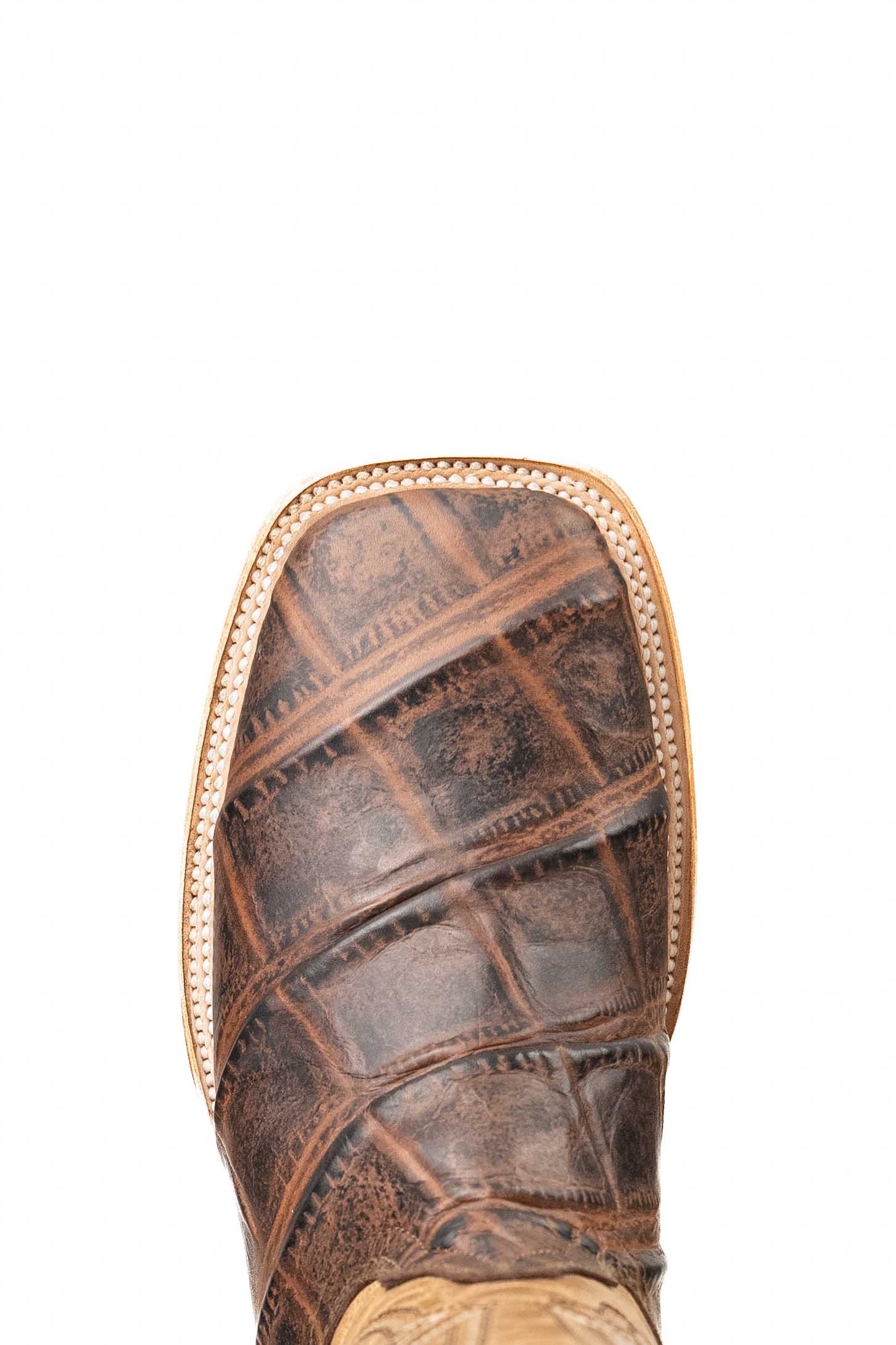 Renegate Alligator Square Toe Cowboy Boot