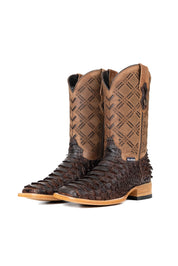 Bradley Python Square Toe Cowboy Boot