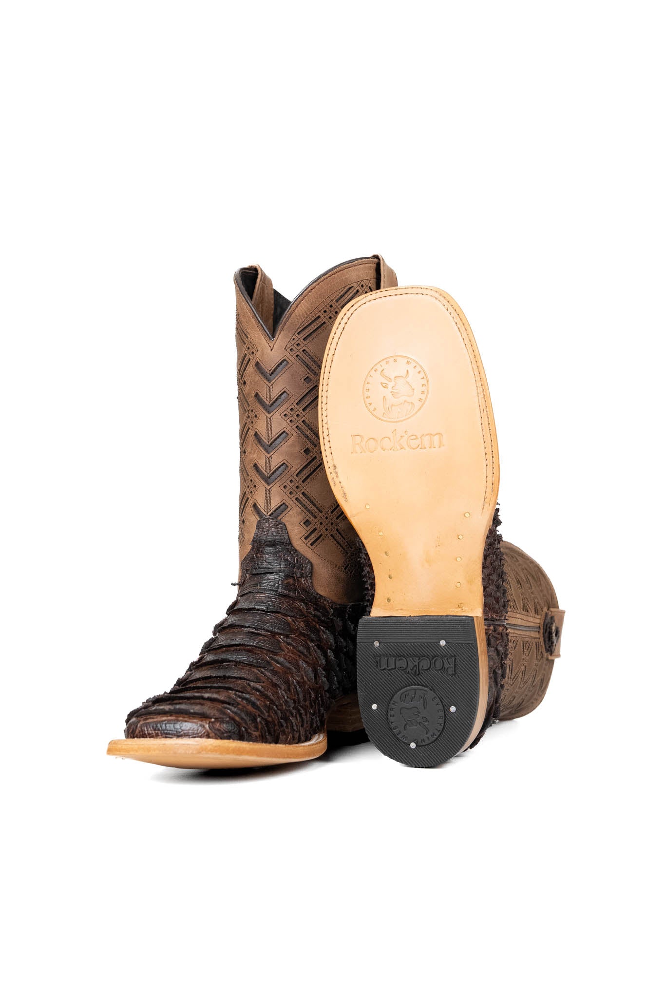 Bradley Python Square Toe Cowboy Boot
