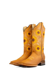 Sunflower Square Toe Cowgirl Boot FINAL SALE
