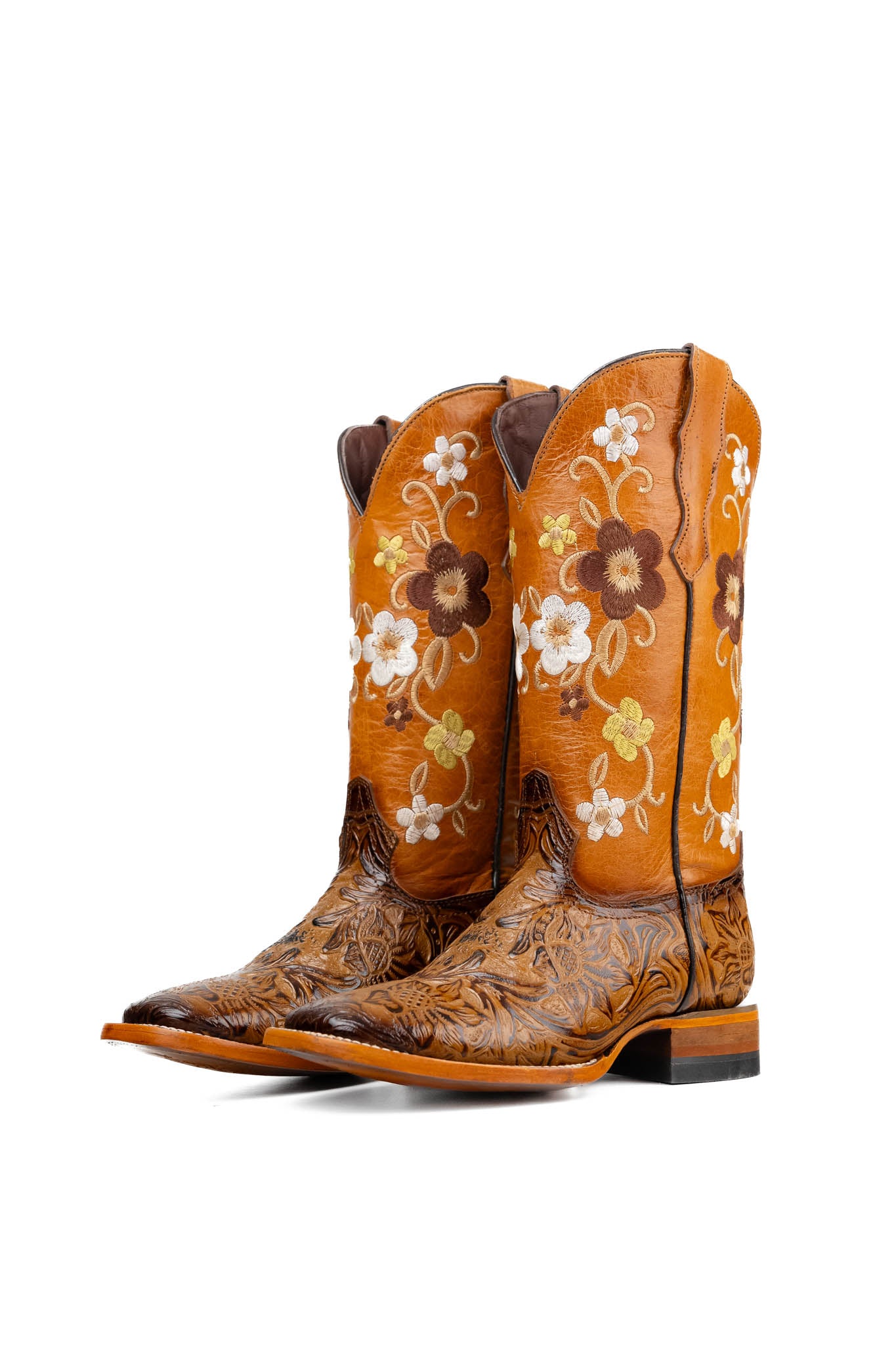 455 Paraiso Tooled Square Toe Cowgirl Boot