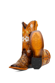 455 Paraiso Tooled Square Toe Cowgirl Boot