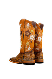 455 Paraiso Tooled Square Toe Cowgirl Boot
