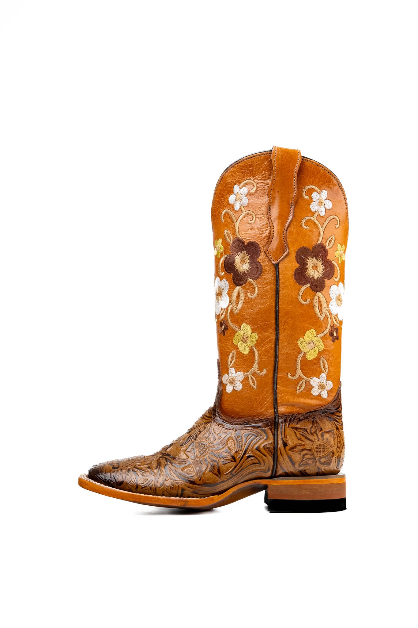 455 Paraiso Tooled Square Toe Cowgirl Boot