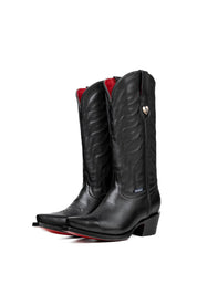 Carla Red Bottom Snip Toe Cowgirl Boot