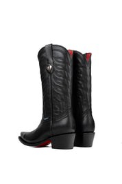 Carla Red Bottom Snip Toe Cowgirl Boot
