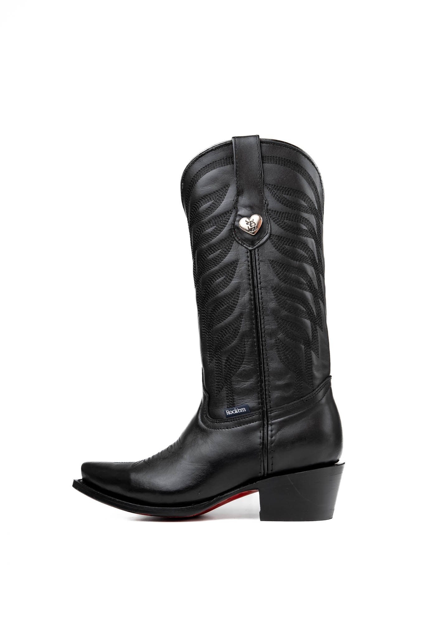 Carla Red Bottom Snip Toe Cowgirl Boot